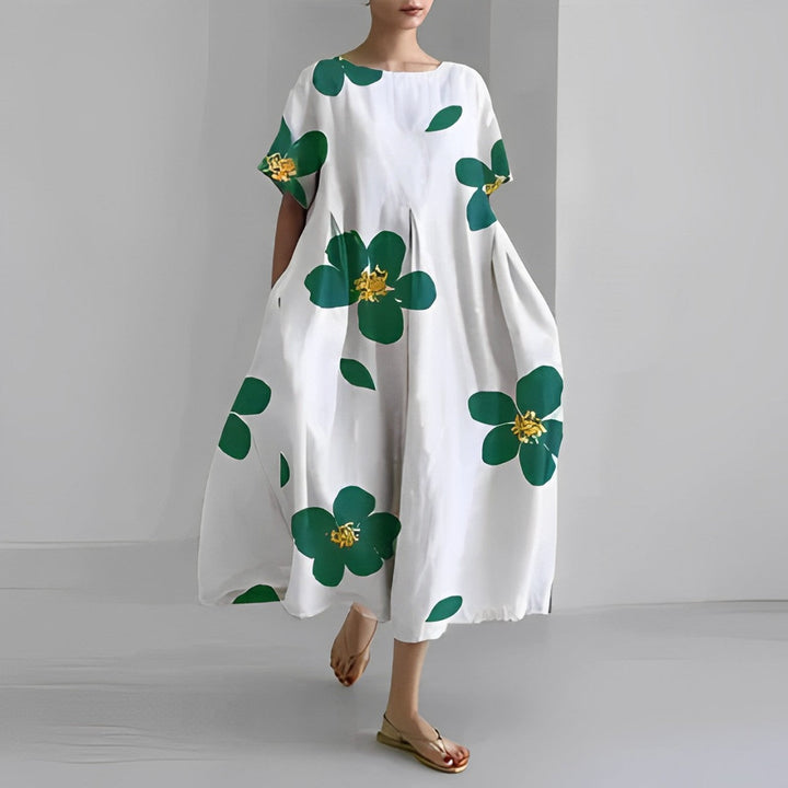 Vilda® | Boho-blomstret kjole i blød bomuld
