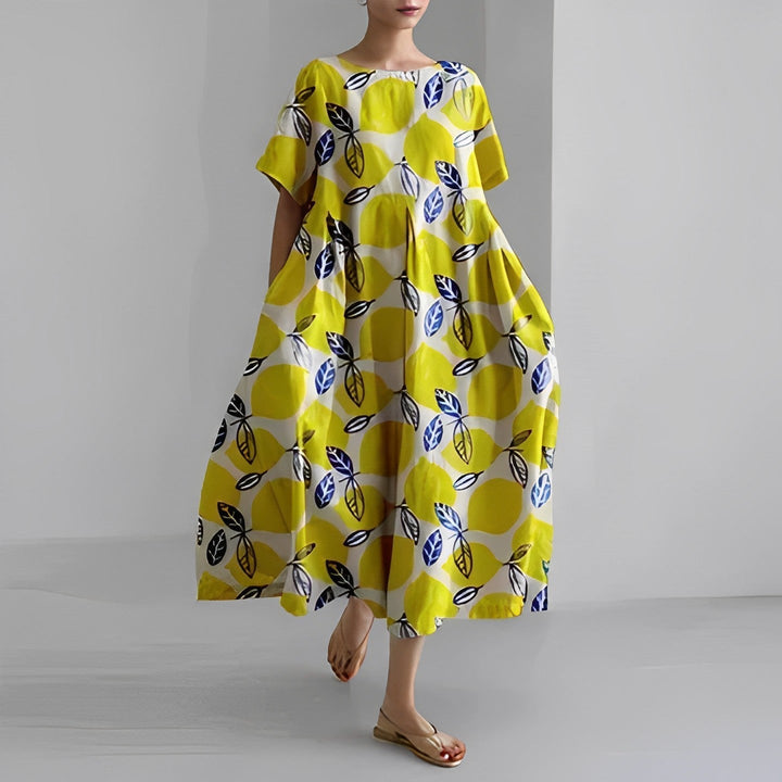 Vilda® | Boho-blomstret kjole i blød bomuld