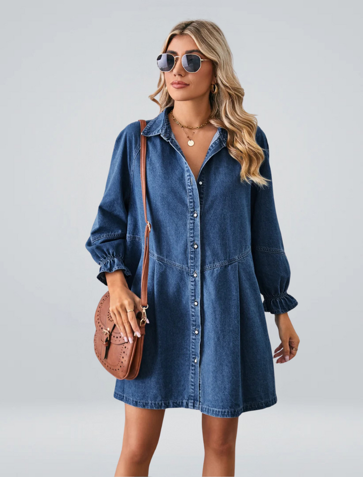 Solvei® | Denimkjole med knapper