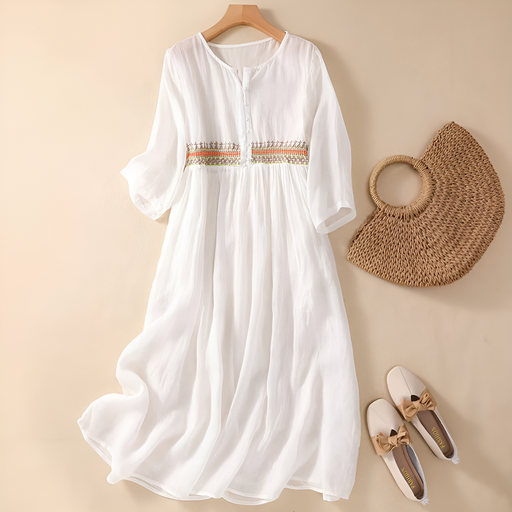 Margrethe® | Broderet Kjole