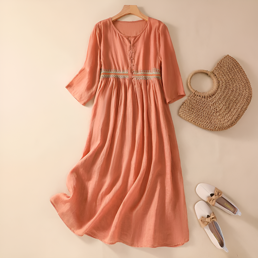 Margrethe® | Broderet Kjole