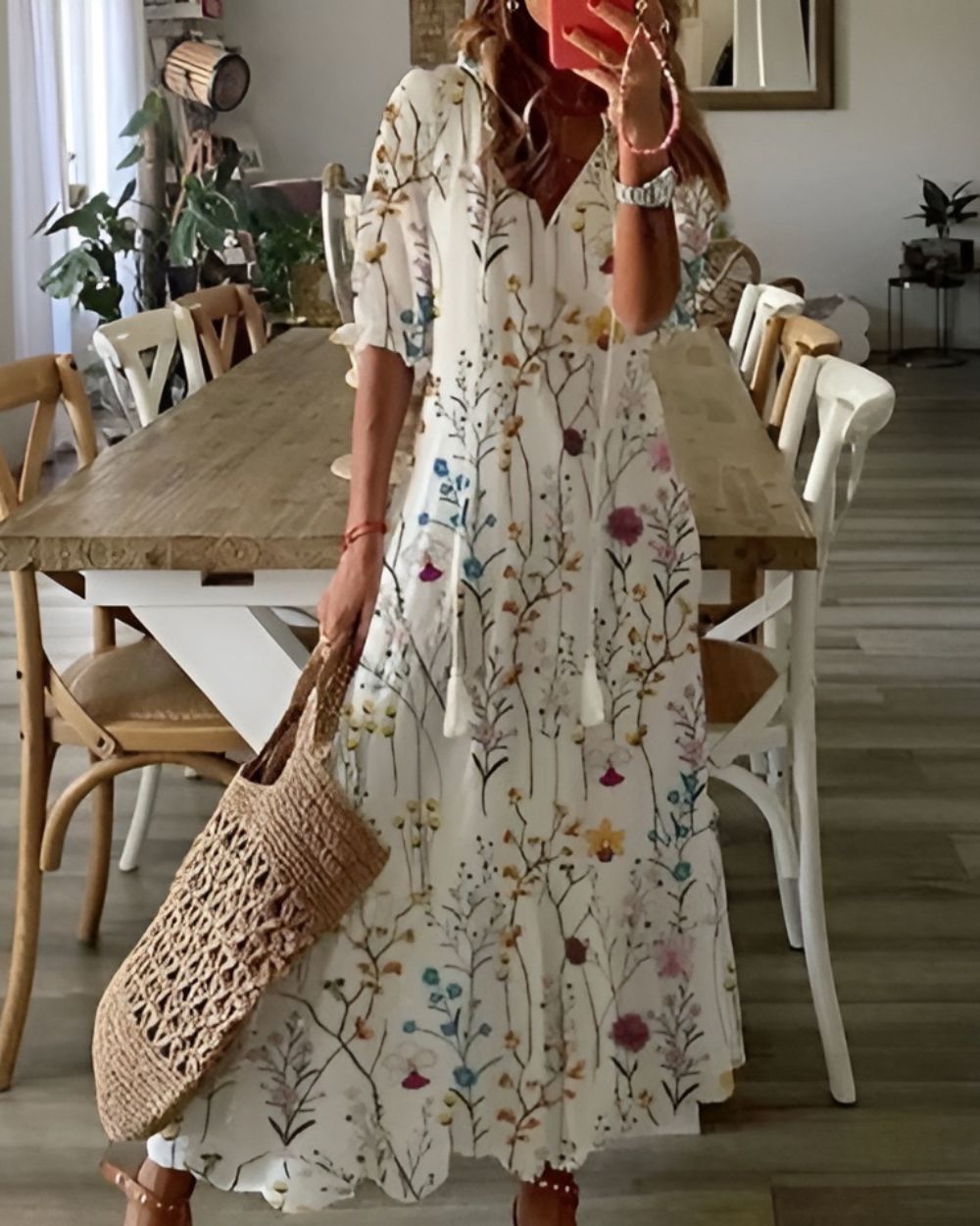 Elvine® | Boho Mave Dækning Kjole