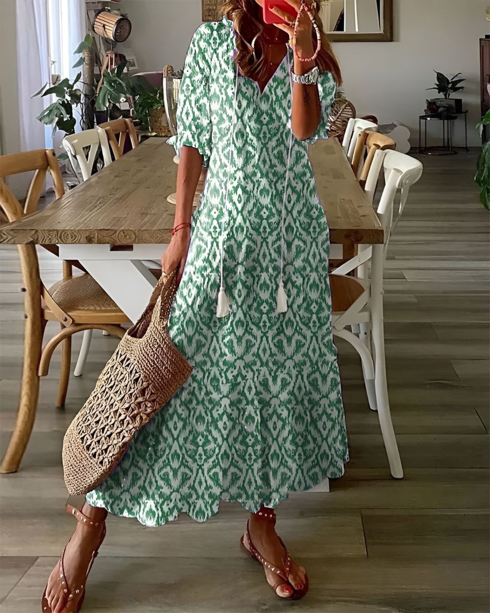 Elvine® | Boho Mave Dækning Kjole