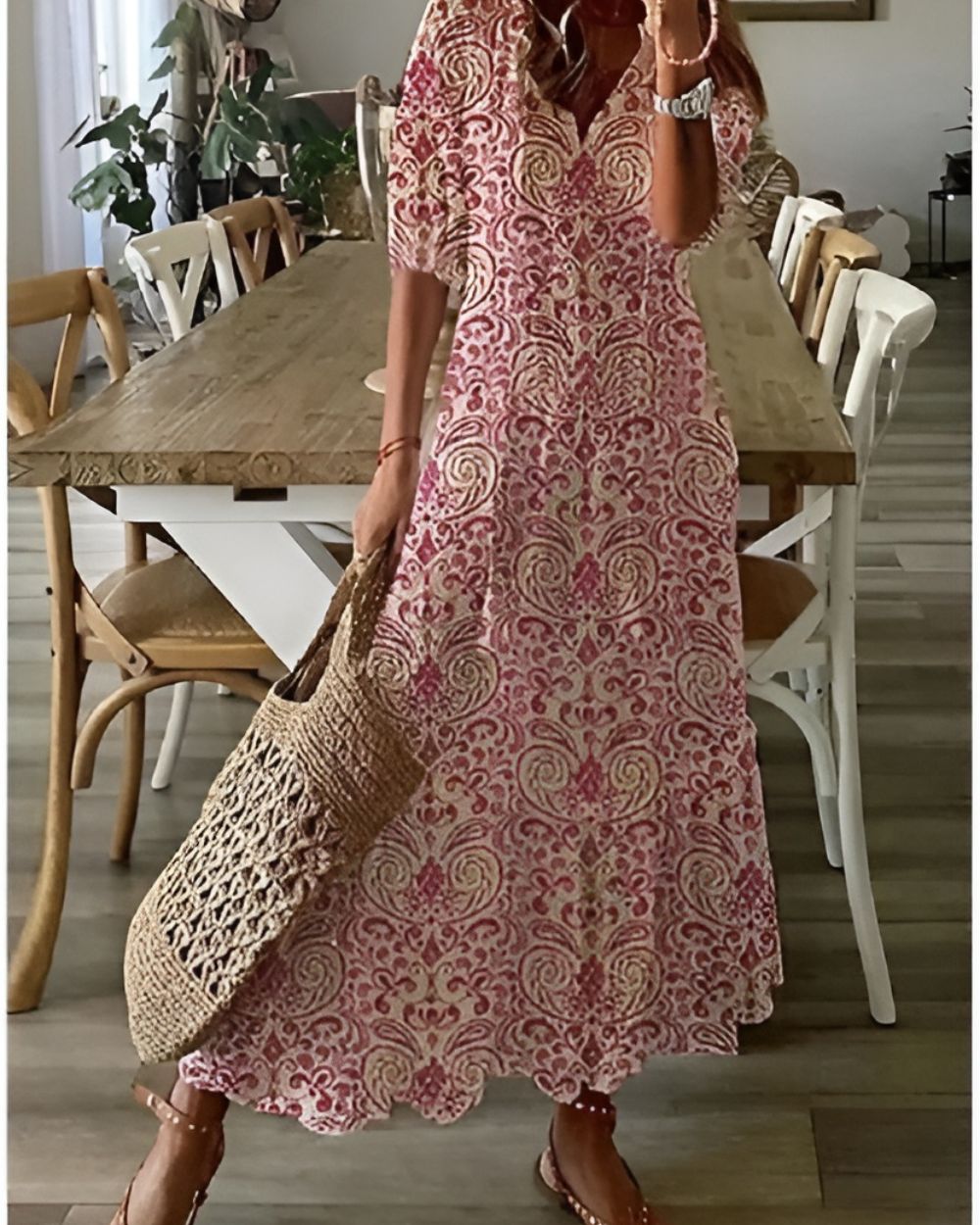 Elvine® | Boho Mave Dækning Kjole