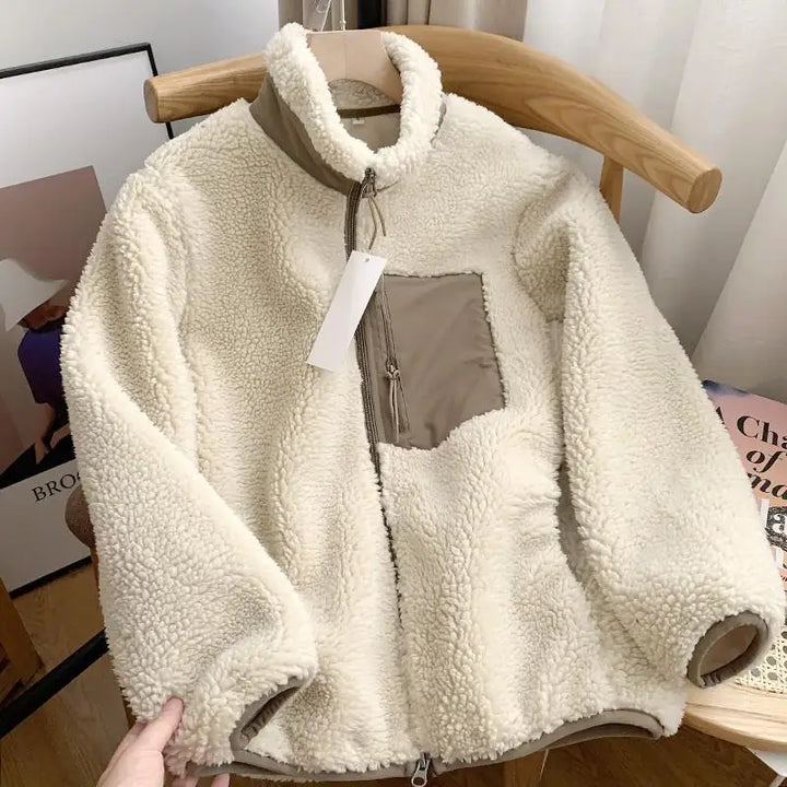 Kaysa® | Dame vinterjakke med teddy-effekt