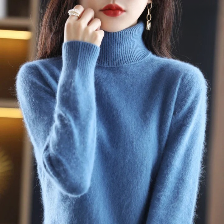 Grethe™ | Stilfuld Rullekrave Sweater