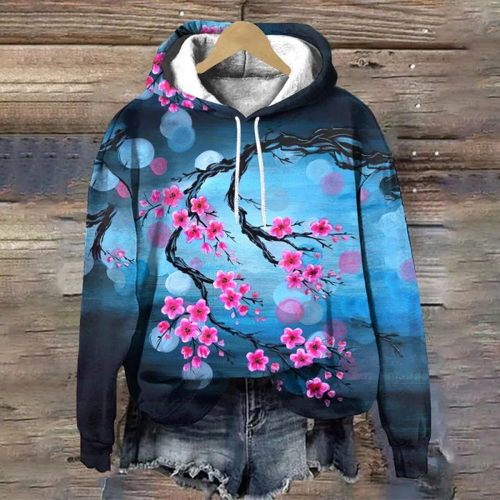 LIVIA® | Sweatshirt med blomsterprint