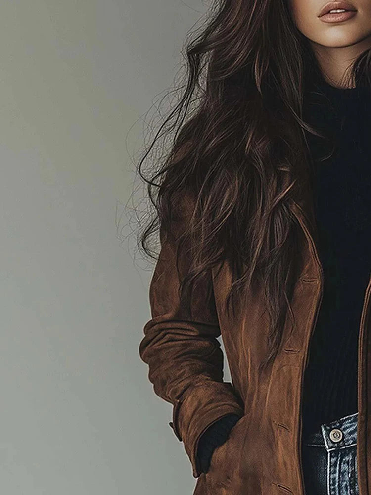 Kirsten® | Trench Coat i Suede