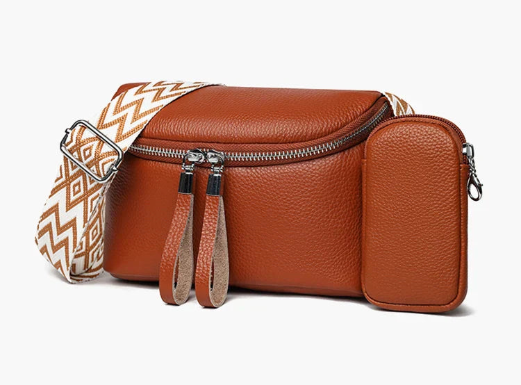 Ottilia® | Finslebet lædercrossbody taske