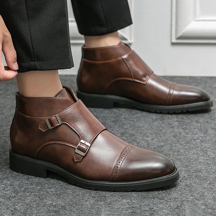 Sebastian® | Kunstlæder Dobbelt-Monk-strap Støvler