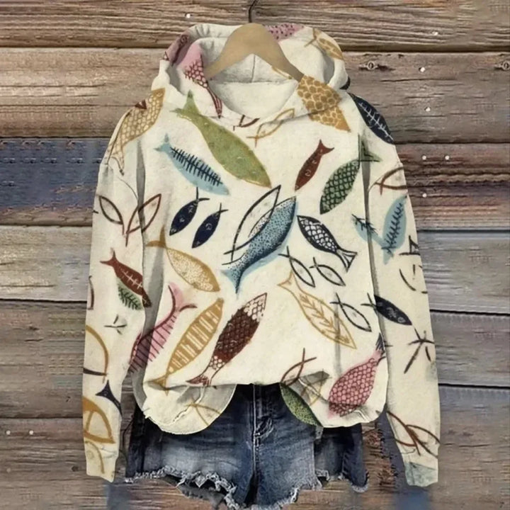 NERIA® | Sweatshirt med blomsterprint