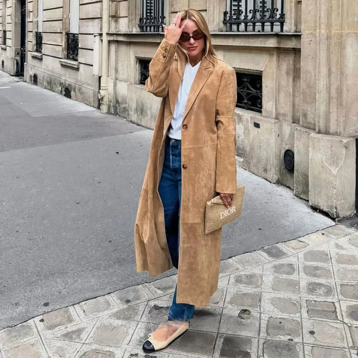 Louise® | Trench Coat i Suede