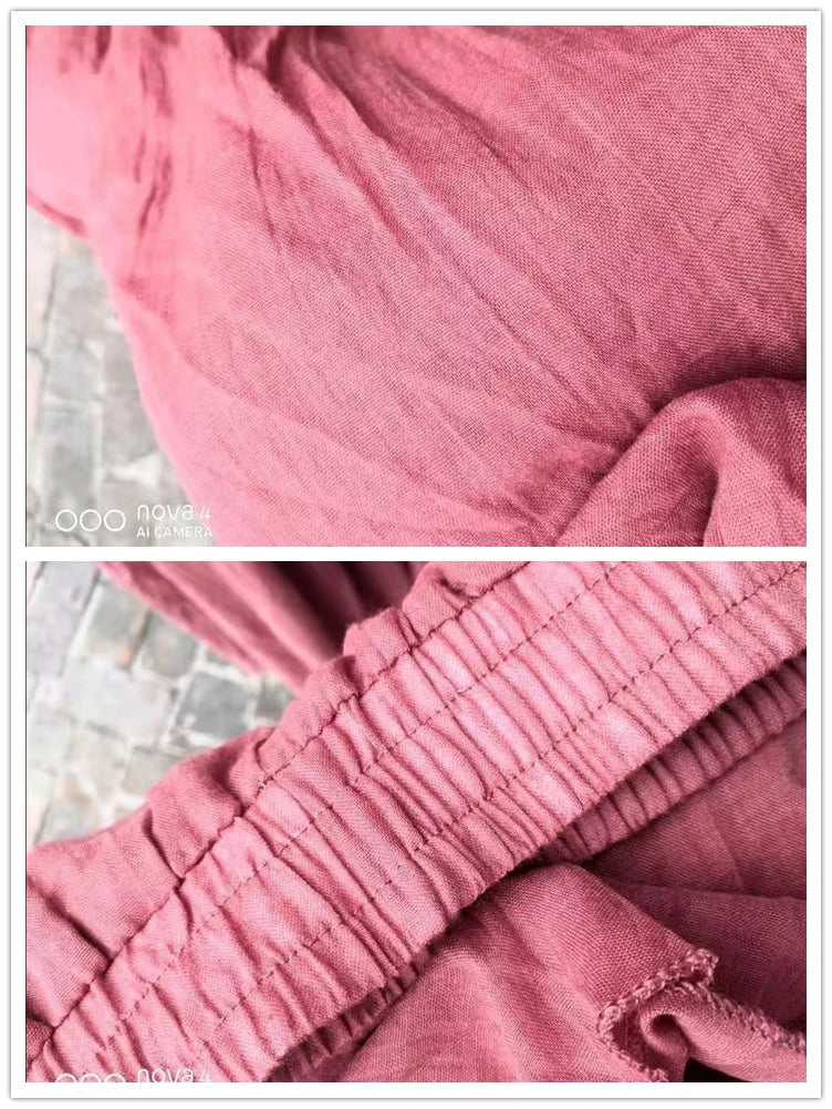 Rikke® | Culotte Bukser i Bomuld & Hør – Sommer med Vide Ben