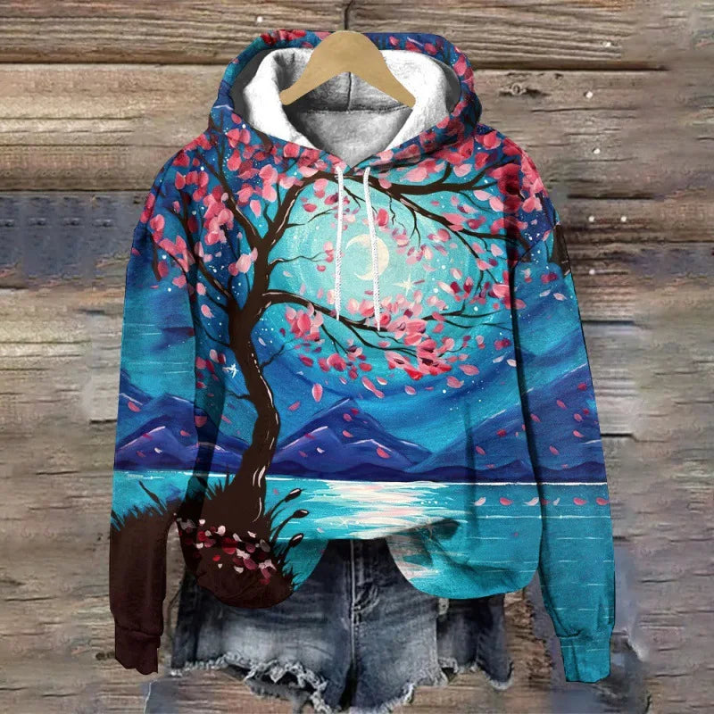 LIVIA® | Sweatshirt med blomsterprint