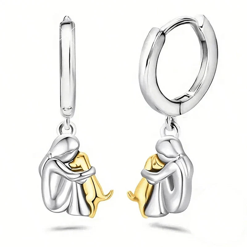 Millie® | Øreringe med hundesymbol (Rund lukning)