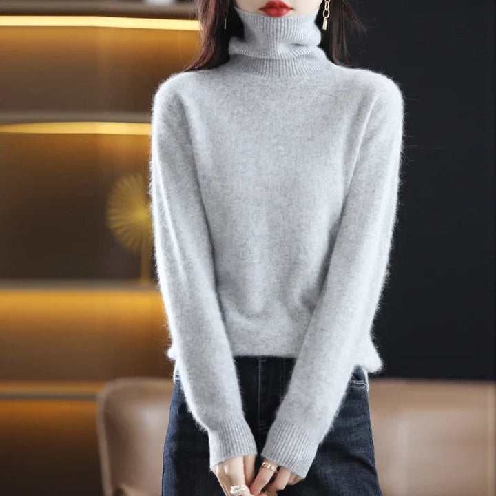 Grethe™ | Stilfuld Rullekrave Sweater