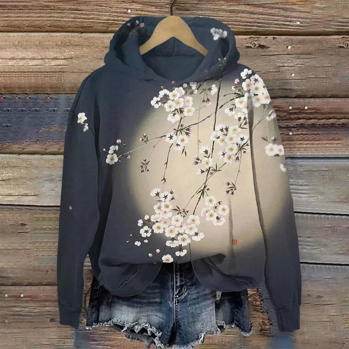 ODELE® | Sweatshirt med blomsterprint