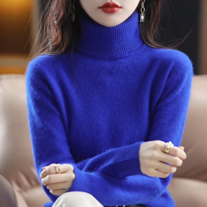 Grethe™ | Stilfuld Rullekrave Sweater