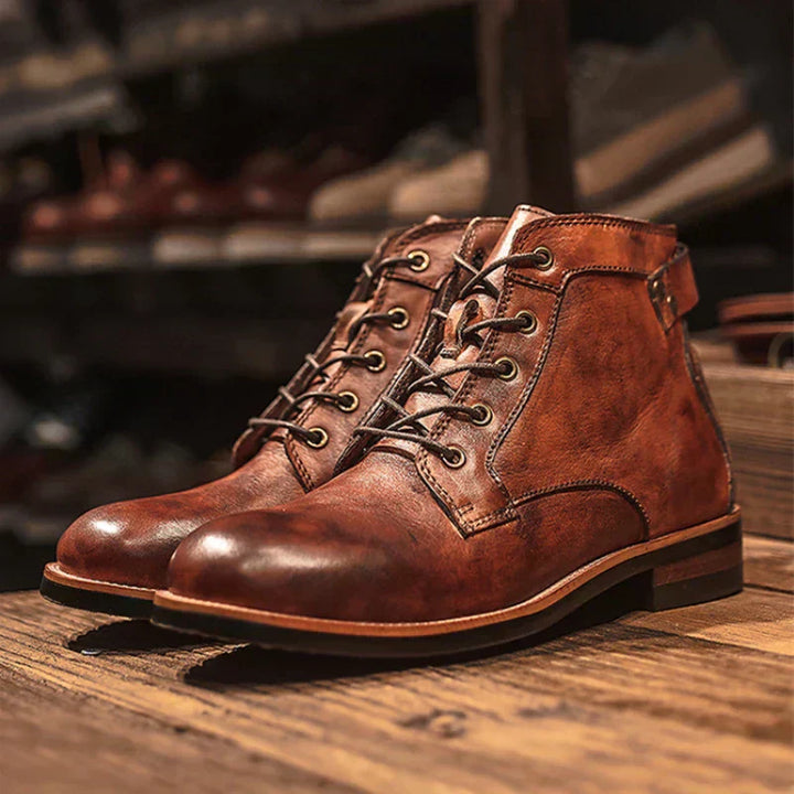 Paul® | Herre Retro Støvler med Rund Tå