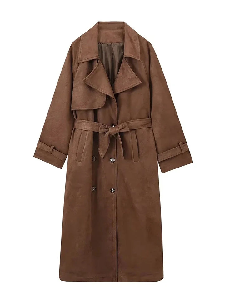 Johanne® | Trench Coat i Suede