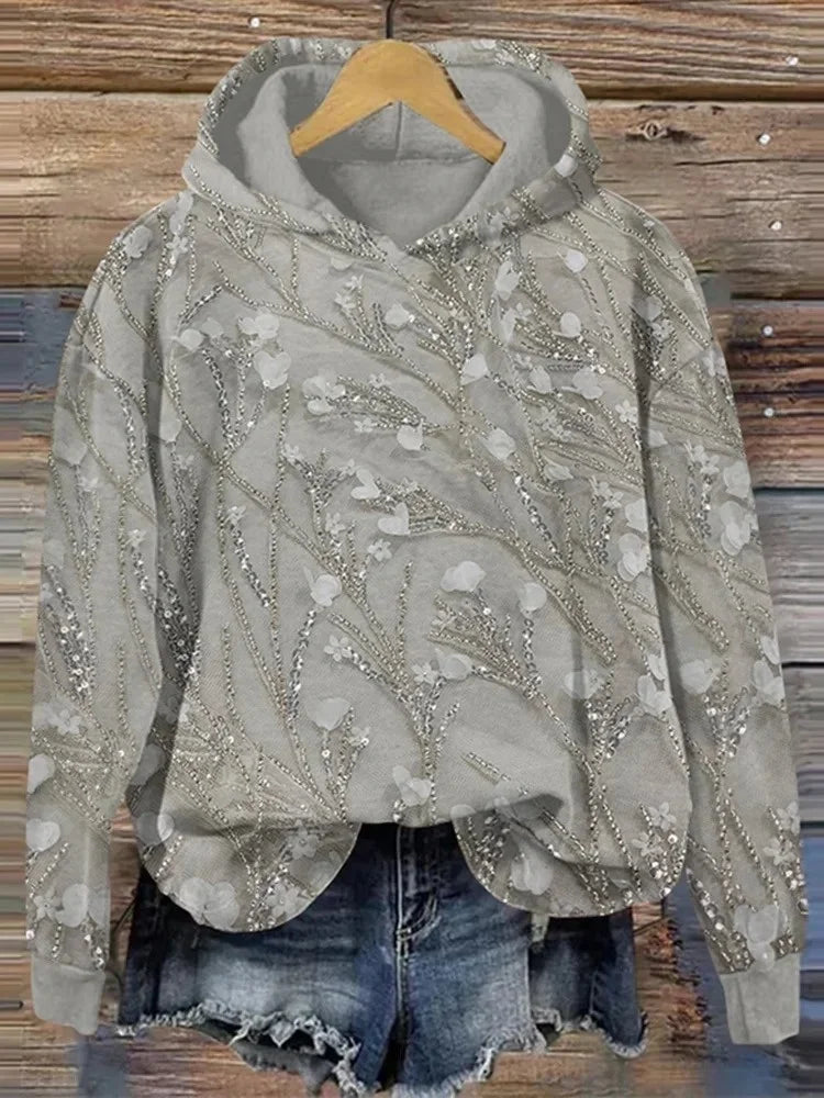 DOREA® | Sweatshirt med blomstertryk