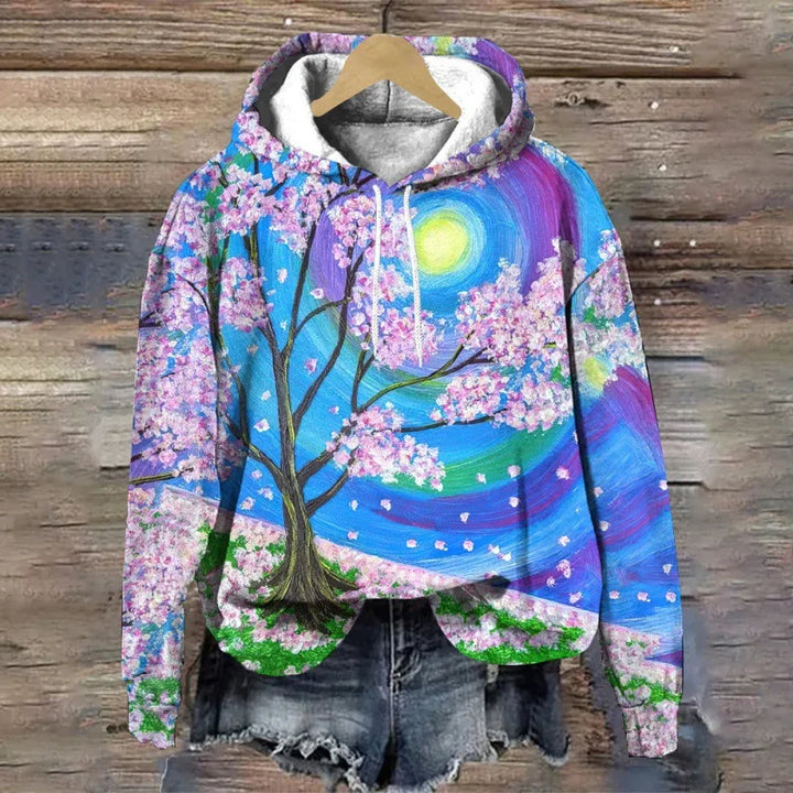 LIVIA® | Sweatshirt med blomsterprint