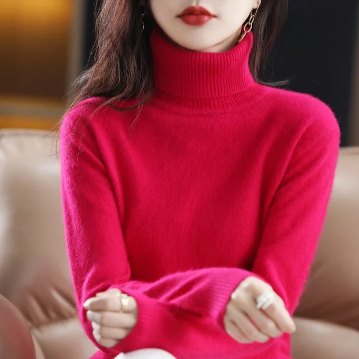 Grethe™ | Stilfuld Rullekrave Sweater