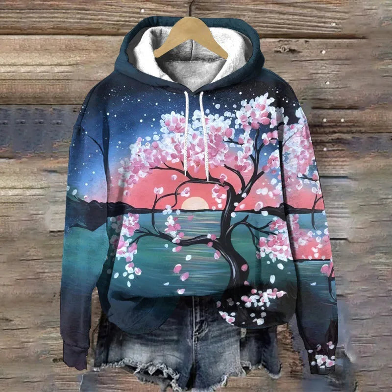 LIVIA® | Sweatshirt med blomsterprint
