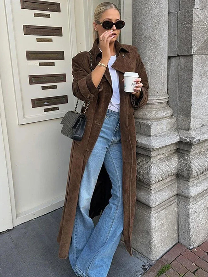 Trine® | Trench Coat i Suede