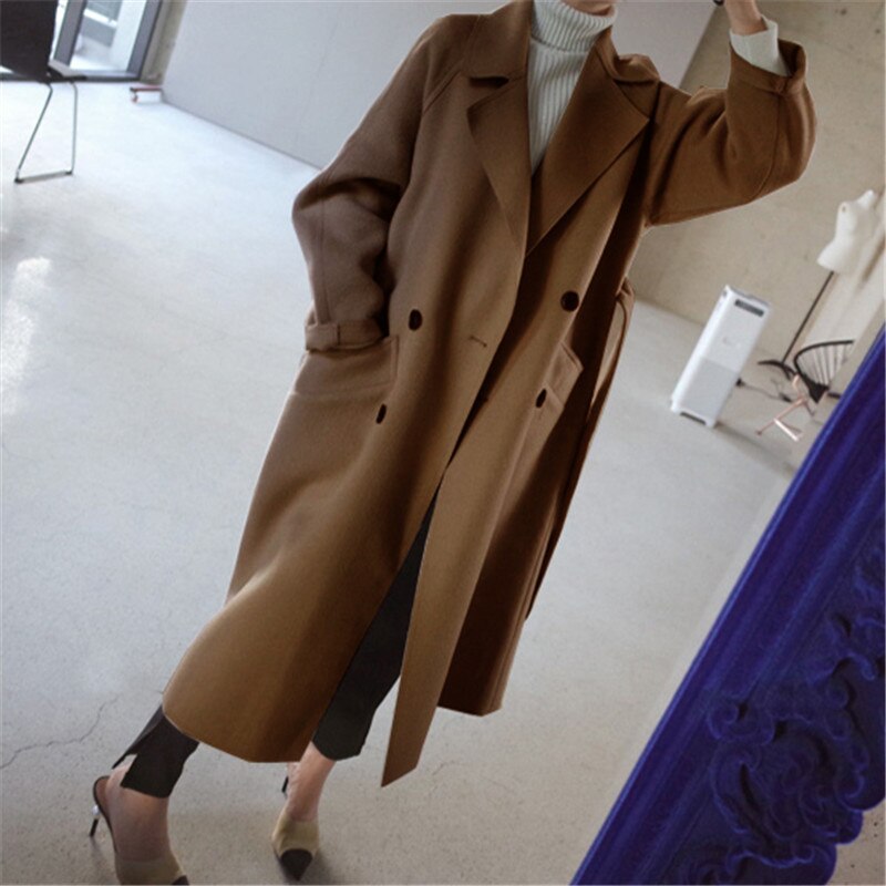 Clara Dame Uld-Trenchcoat