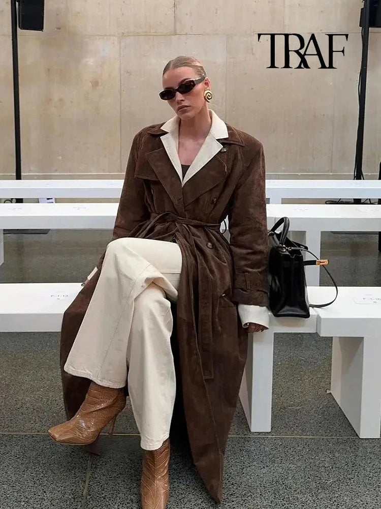 Johanne® | Trench Coat i Suede