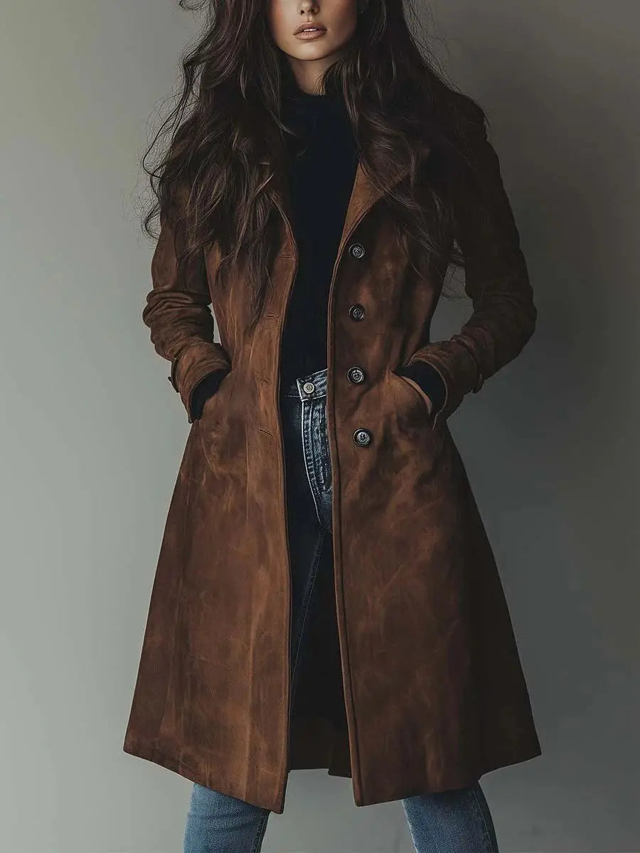 Kirsten® | Trench Coat i Suede