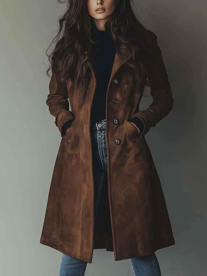Kirsten® | Trench Coat i Suede