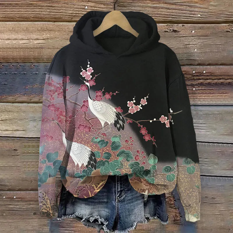 ODELE® | Sweatshirt med blomsterprint