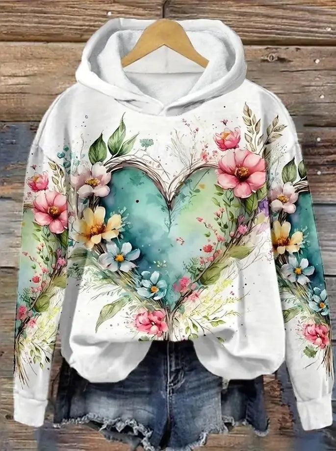 NOELA® | Sweatshirt med blomsterprint