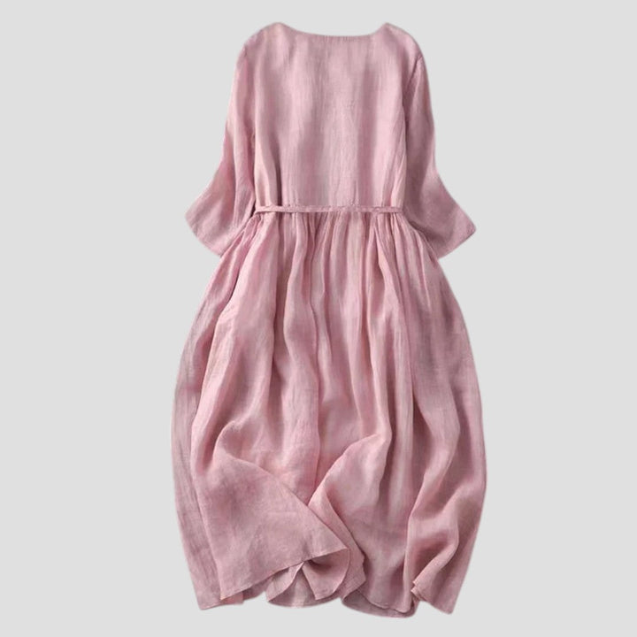 Thea® | Maxikjole i Vintage Stil med Ruffles til Sommeren