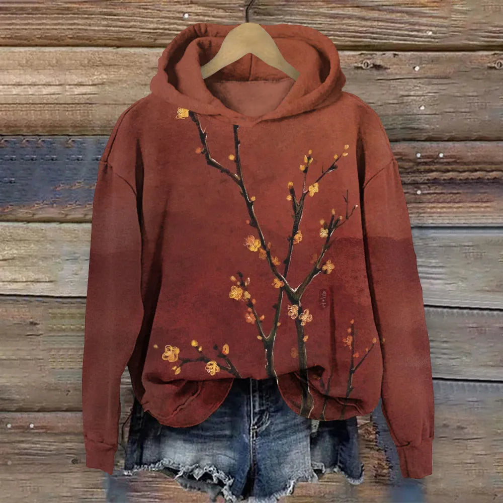 ODELE® | Sweatshirt med blomsterprint