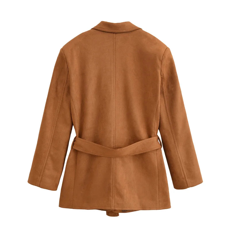 Anja® | Trench Coat i Suede
