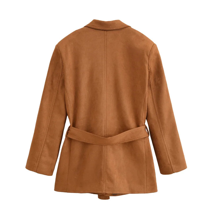 Anja® | Trench Coat i Suede