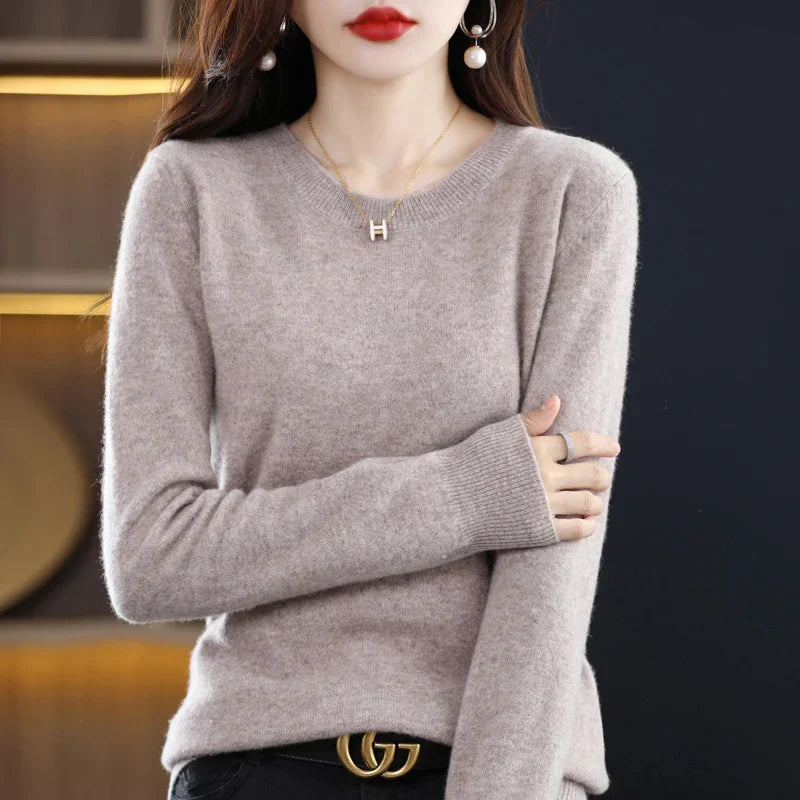 Gitte™ | Stilfuld Blød Lyserød Sweater