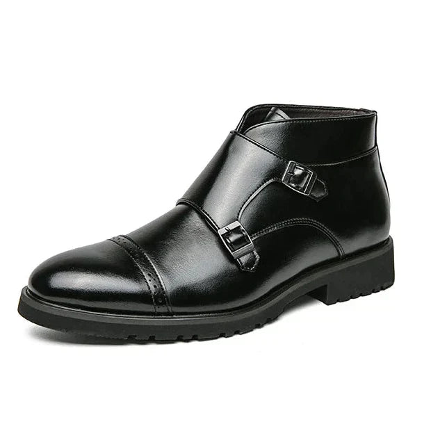 Sebastian® | Kunstlæder Dobbelt-Monk-strap Støvler