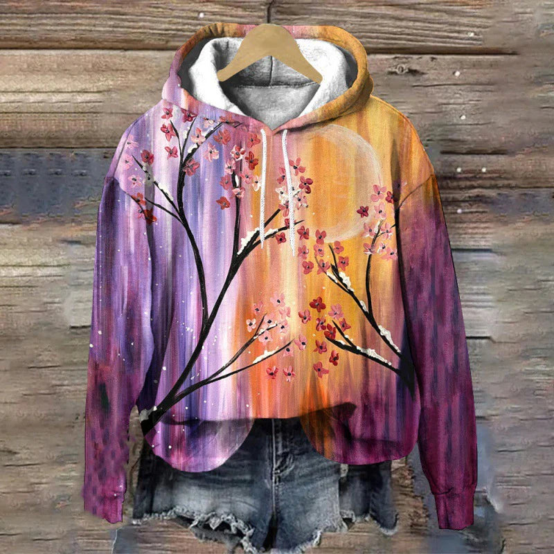LIVIA® | Sweatshirt med blomsterprint