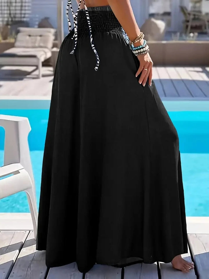 Ea® | Plus Size Højtaljede Is-Silkebukser – Forår & Sommer