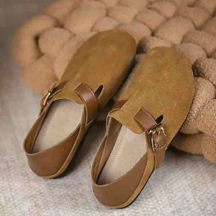 Runa® | Dame Slip-On Clogs i Ruskindslook