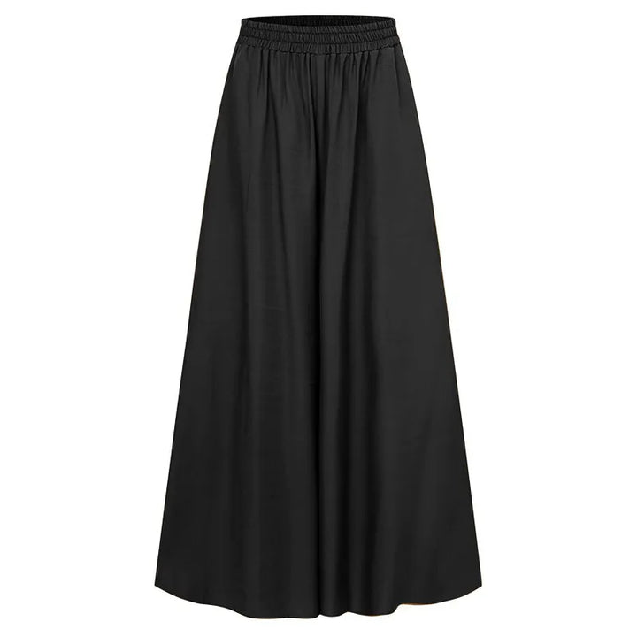 Camilla® | Plus Size Is-Silkebukser med Vide Ben – Forår/Sommer Retro