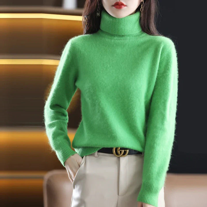 Grethe™ | Stilfuld Rullekrave Sweater