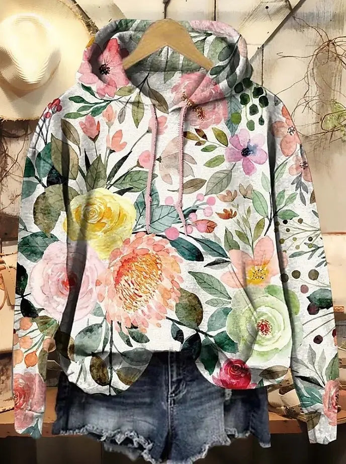 NOELA® | Sweatshirt med blomsterprint