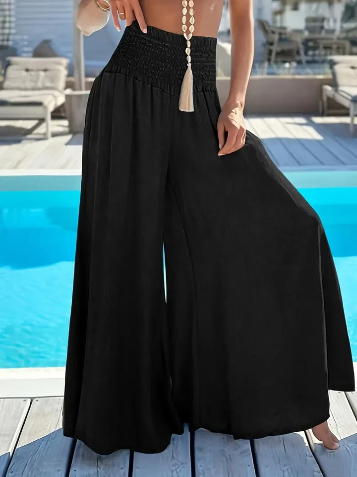 Ea® | Plus Size Højtaljede Is-Silkebukser – Forår & Sommer