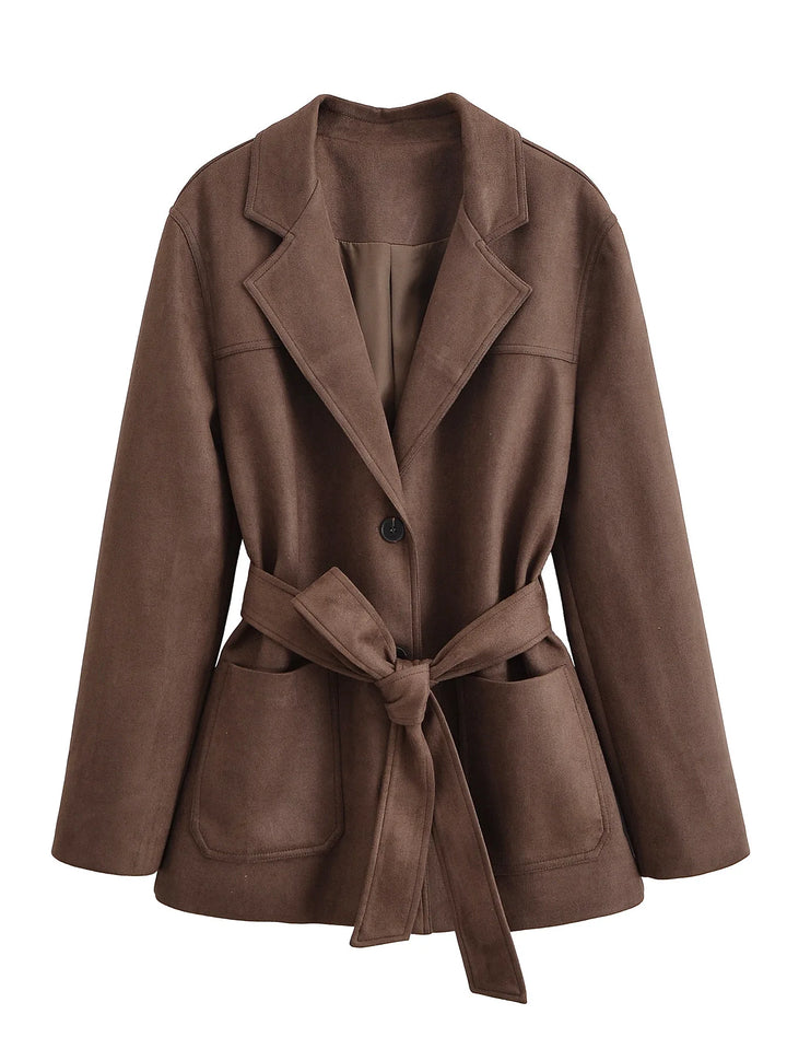 Alma® | Trench Coat i Suede