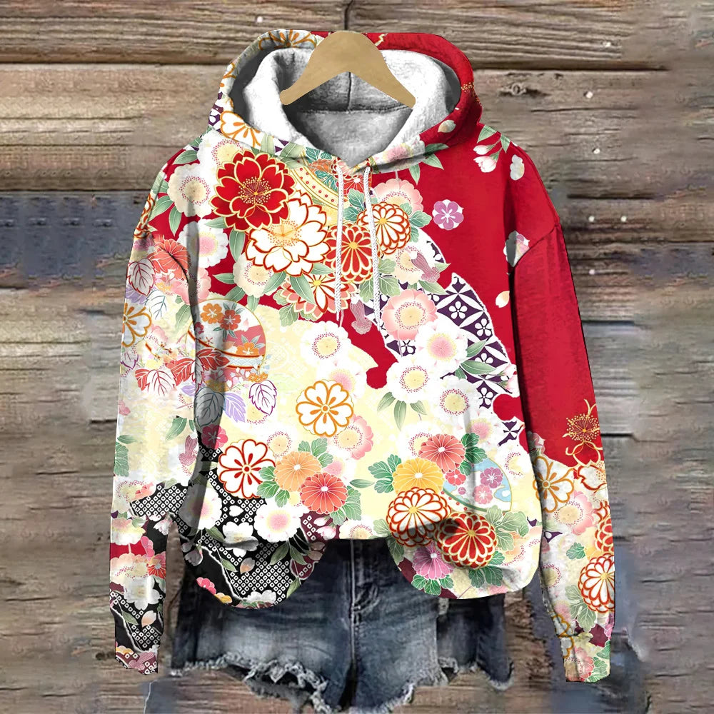 ALIRA® | Sweatshirt med blomsterprint